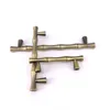 3.75" 5" Antique Bronze Dresser Drawer Pulls Handles Knobs Bamboo Shape Kitchen Cabinet Cupboard wardrobe door Handle Pull 2pcs