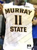 Custom Murray State Racers Basquetebol Marinho Azul Amarelo Branco Qualquer Nome Número 12 JA Morant 11 Shaq Buchanan Homens Juventude Jersey S-4XL