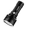 Hand pressure 300 meters irradiation waterproof high power flashlight rechargeable super bright longrange LED aluminum searchligh1600094