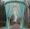 Décoration de fête, cadre de fond de mariage réglable en métal rond, pavillon de princesse, cercle extérieur, décoration de fête