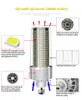 실내 쇼룸에 대 한 큰 전원 LED 램프 110V 220V 차고 조명 SMD2835 슈퍼 밝은 스마트 IC LED E27 옥수수 전구 MS006