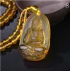 Natural black obsidian carving Buddha amulet drooping lucky obsidian necklace men039s couple love black aura charm4218269