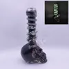 Soft Glass Smoking Water Pipes Hookahs Glow in the Dark Wrapped Design for Dry Herb Tobacco