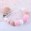 Baby Pacifier Clip Silicone TeTher Pasifier CLIPS TOIETHION TOY CHARTE CLIP Baby Pacifier Держатель Младенческая кормление Детский душ подарок LSK651