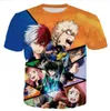 Neueste Mode Herren/Damen My Hero Academia Sommer Stil T-Shirts 3D-Druck Casual T-Shirt Tops Plus Größe BB052