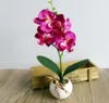 Mini künstliche Schmetterling Orchidee Bonsai DIY Seidenblumenstrauß Phalaenopsis Hochzeit Home Dekoration