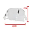 Waist Bags Causual PVC Transparent Clear Woman Crossbody Shoulder Bag Handbag Jelly Small Phone Wide Straps Flap13207