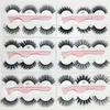 Free Shipping ePacket new Wispy Fluffy Thick Long 3 Pairs Fake Eye Lashes With 1 Pc Tweezer Handmade Natural Eye Extension Beauty Tools 666