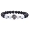 Popular Design Handmade Alloy Lion Beads Strands Bracelet for Sale