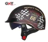 ドット認証レトロバイクヘルメットモトヘルメットスクーターヴィンテージハーフフェイスバイカーバイククラッシュモトヘルメットカスコモト6997781