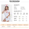 Sexy Nurse Costume Erotic Costumes Sexy Maid Lingerie Sexy Role Play Women Erotic Lingerie Underwear Games Cosplay Uniform T191204