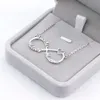 Collar personalizado de plata con nombre infinito para hombres, mujeres, niños, amistad, Navidad, joyería familiar, regalo para Amiga