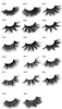 5D 25mm Ögonfransar 17 stilar Långa dramatiska 25mm långa tjocka ögonfransar Handgjorda False Eyelash Eye Makeup 2pcs = 1Pair Snabbt fartyg