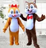 2019 High quality Chipmunk Mascot Costume Squirrel Cartoon Character Mascot Fancy Outfit Party Dress Halloween Suit Adult Si