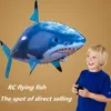 24 teile/los Großhandel IR RC Luft Schwimmer Shark Clownfisch Fliegende Fische Montage Clown Fisch Fernbedienung Ballon Aufblasbare Spielzeuge für Kinder