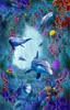 Özel Herhangi Boyut Duvar Kağıdı Deniz Dünyası Yosun mercan Dolphin 3D cratic Kat İç Duvar Duvar kağıdı 3d