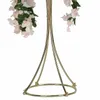 Vaser Flower Stand 82cm / 32 "Metal Road Bly Wedding Centerpiece Blommor Rack för Event Party Home Decoration 3 Färg