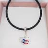 Andy Jewel 925 Sterling Silver Beads Love Puerto Rico Dangle Charm Charms Passar European Pandora Style Smycken Armband Halsband 797855EN16