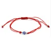 Lucky Kabalh Red String Hamsa Bransoletki Niebieski Turecki Zły Eye Charms Kobiety Handmade Fatima Przyjaźń Biżuteria