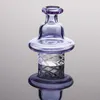 Farbige Cyclone Riptide Carb Cap Raucherzubehör Durchmesser 32 mm Passend für 2 mm Banger mit 25 mm Schüssel Glasbong Dab Rigs