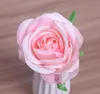 Simulerad Rose Head Rose Bröllop Fotografi Bakgrund Dekoration Väggblomma arrangemang Fake Flower W1129