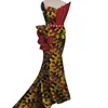 الصيف المرأة زائد حجم الملابس الأفريقية رداء بازان الأفريقية تنورة مجموعة أكمام أفريقيا الملابس للنساء مساء دعوى WY4112