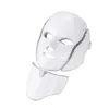 Bouillon in usa 7 kleuren geleid gezichtsmasker met nek huid verjonging gezicht zorgbehandeling schoonheid anti acne therapie blekeninstrument