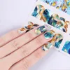 Weiß Schwarz Farbverlauf Marmor Nail Art Aufkleber Winter DIY Wassertransfer Schieberegler für Maniküre Dekorationen Werkzeug8432673