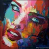 Francoise Nielly Palette Knife Impression Home Artworks Modernes Porträt, handgefertigtes Ölgemälde auf Leinwand, konkav-konvexe Textur, Gesicht171