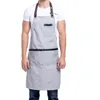 Koken canvas keukenschort voor vrouw mannen chef café winkel bbq schorten bakken restaurant pinafore bib3075473