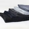 5ペアロットメン竹繊維靴下圧縮ハラジュクソックス高品質のビジネスカジュアルメンズドレスソック256L