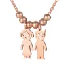 2020 Ny modepersonlig barnflicka och pojke hänge halsband Anpassat namn för mamma barnfamiljsmycken gåva SL1429418145