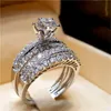 Choucong 16 Stile Vintage Promise Ring 925 Sterling silver Diamond cz Party Wedding Band Anelli per le donne Gioielli di fidanzamento da sposa