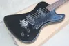 Factory Custom Black Body 20 Frets 4-String Electric Bass con hardware Chrome, pickguard nero, può essere personalizzato