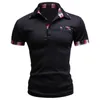 Mode Tendance Hommes Polos T-shirts Solide À Manches Courtes Slim Fit Polo Designer Chemise Hommes Chemises Casual Camisa F1