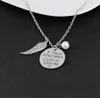 A piece of my heart lives in heaven Personalized Handwriting Necklace Remembrance Necklace Memory Angel Wing Jewelry WY112