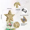 Roterende Goud Zilver Star LED Projectielamp Sneeuwval Sneeuwvlok Animatie Projector Licht Kerstboom Decor Accesseries Gifts A112002