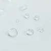 LumiParty couleur unie imperméable bord ondulé rideau de douche à volants salle de bain rideau décoration-25 C18112201