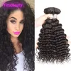 Braziliaans menselijk haar Deep Wave 3 bundels 100% onbewerkte maagdaar extensions krullende natuurlijke kleur 8-28 inch drie stukken