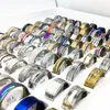 Wholesale 100pcs/lot STAINLESS STEEL RINGS Mix Styles lovers couple ring for Men Women Fashion Jewelry Party Gifts wedding band Brand New