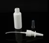 50pcs / lot 10ml 15ml 20ml 30ml 50ml bianco di plastica vuote spray nasale Bottiglie pompa atomizzatore Naso Spray bottiglia riutilizzabile