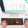 Le système de compatibilité puissant rechargeable N528 Combo clavier souris sans fil 2,4 GHz peut être chargé