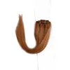 Tissage en lot indien naturel lisse brun 1B 613, couleur 10 #, extensions de cheveux courts à coudre, lot de 4, 100 g/pièce