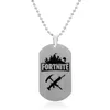 Hot Game Jewelry Supply Llama Enamel Metal Pendant Necklace Dog Tag Necklace With  Chain For Men Women