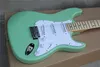 Green Plant with Maple Neck Electric Guitar Custom and Bugs White Pickguard Materials of Chromium offers Personalized8238504
