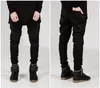 Jeans masculinos Summer Men Stretch Biker Brand Locomotive Pants Super Skinny Ratrinkles Slim Play Play Europe Streetwear Denim1227Y