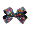 15 Colors INS New Glitter Mermaid Flip Sequin Big Bow Hairpin Baby Girls Gradient Paillette Barrettes Kids Bling Hair Clip Hair Ac8963870