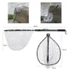Gaining Telescopic Fishing Net Landing Net of Aluminum Alloy Frame Small Rubber Mesh Magnetic Clip Lanyard Fly Fishing Net