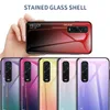 Ultra Slim Gradient Color Smooth Tempered Glass Case For Oppo Find X2 Pro Realme 6 Pro A9 Reno 2 Z Realme 5