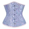 Siyah Beyaz Çelik Kırmızı Korse İnce Korse Korse Artı Boyut Gotik Espartilho Underbust Floral Slim-Fitting249o